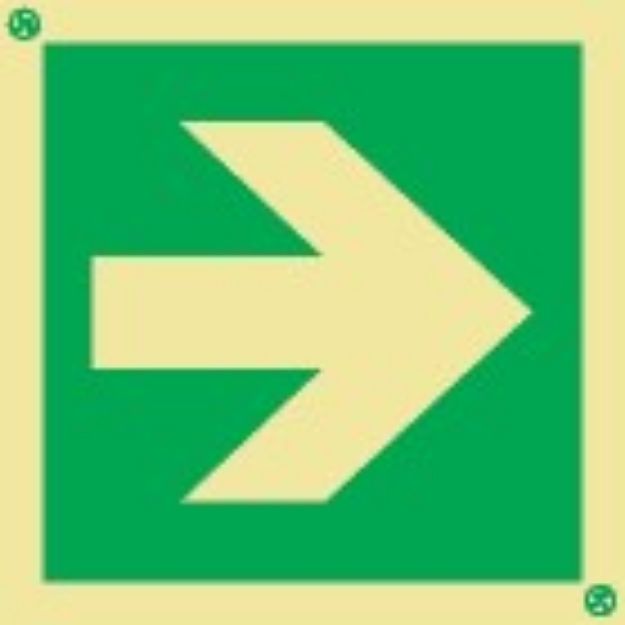 Safe condition directional arrow LLL sign 